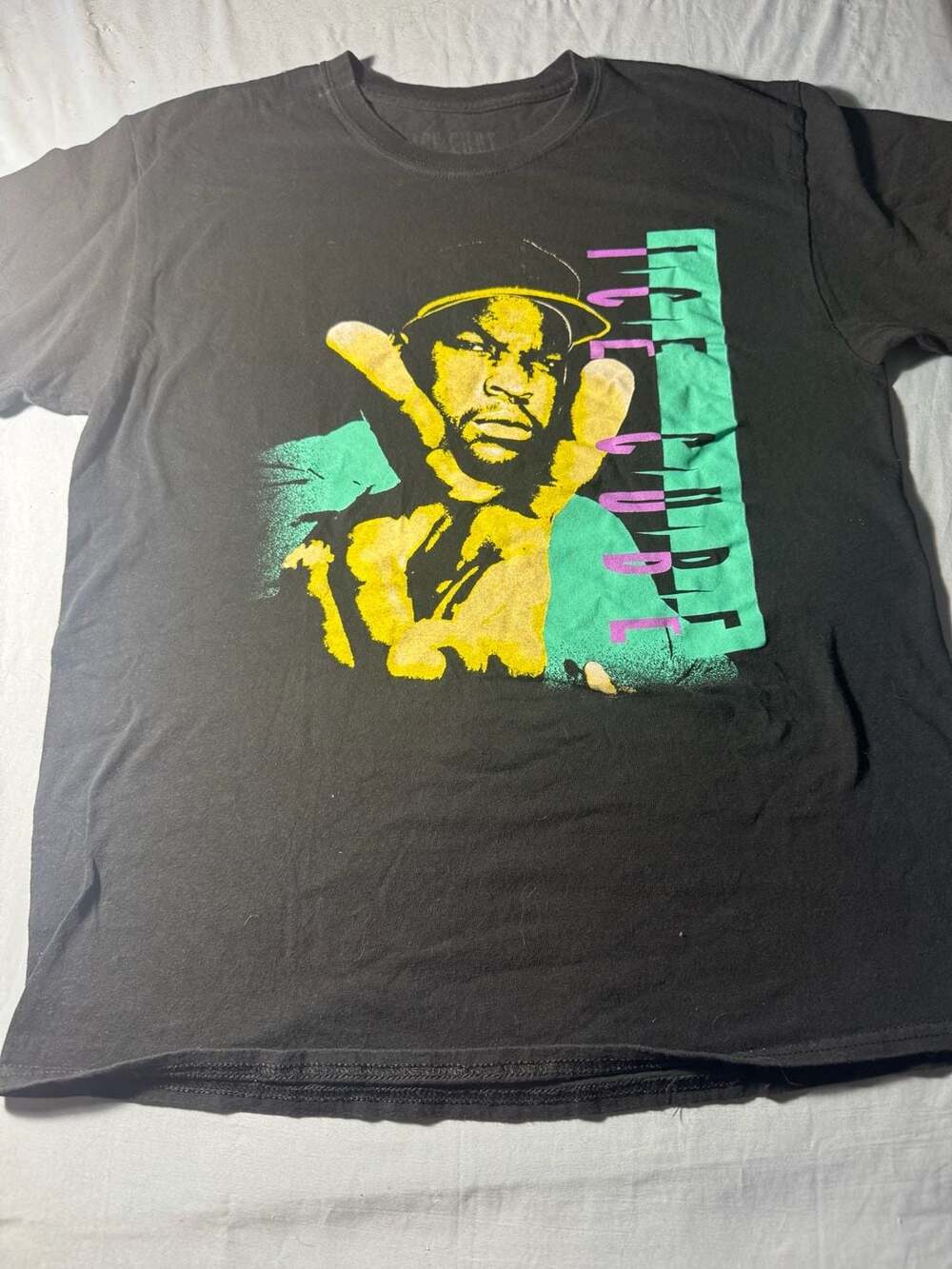 Ice Cube T-Shirt Size L Black Rap Hip Hop Peace